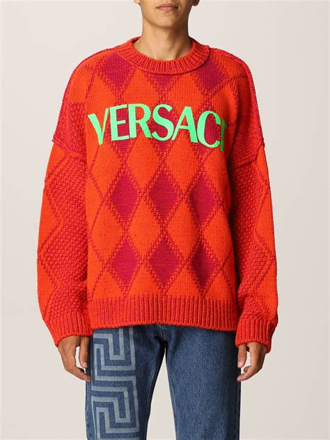 orange versace sweater|Versace online buy.